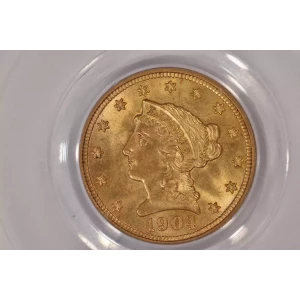 1904 $2.5 Lib PCGS MS65 CAC CAC