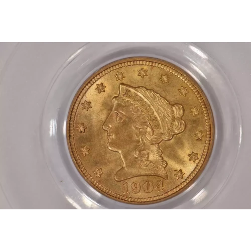 1904 $2.5 Lib PCGS MS65 CAC CAC