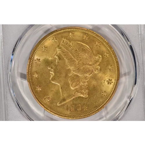 1904 $20 Lib MS64CAC CAC