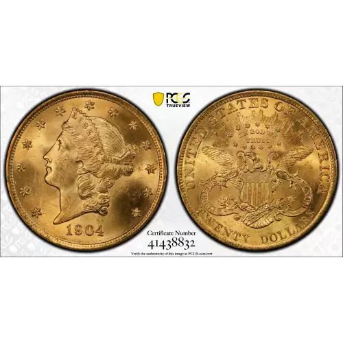 1904 $20 Lib NGC MS64+ CAC CAC (2)