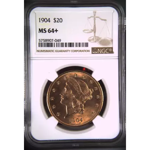 1904 20 Lib NGC MS64+ CAC CAC (2)