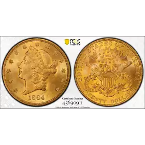 1904 20 Lib PCGS MS64 CAC CAC (2)