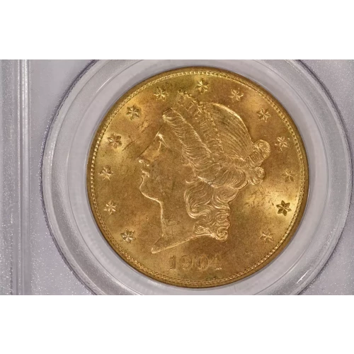 1904 $20 Lib PCGS MS64 CAC CAC