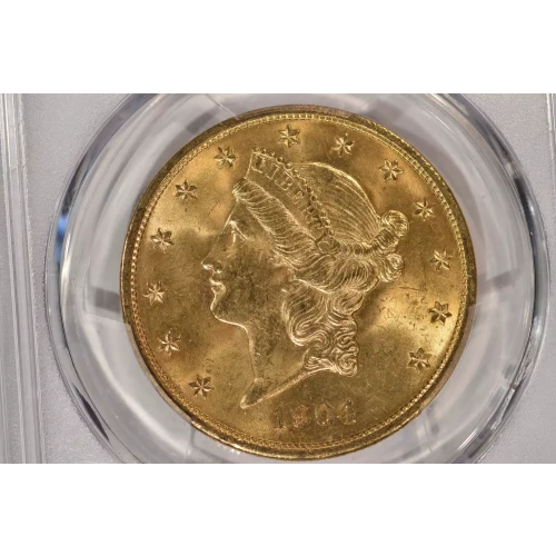 1904 $20 Lib PCGS MS64+ CAC CAC