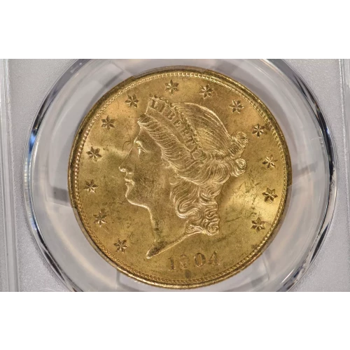1904 20 Lib PCGS MS64+ CAC CAC