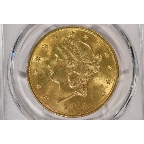 1904 $20 Lib PCGS MS64CAC CAC