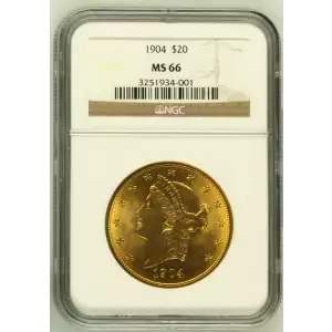 1904 20 Liberty NGC MS66 (2)