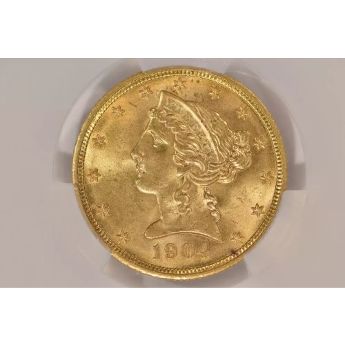 1904 $5 Lib CACG MS64 (4)
