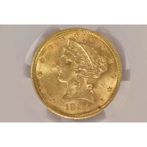 1904 $5 Lib CACG MS64 (4)