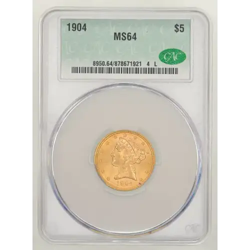 1904 $5 Lib CACG MS64 (2)