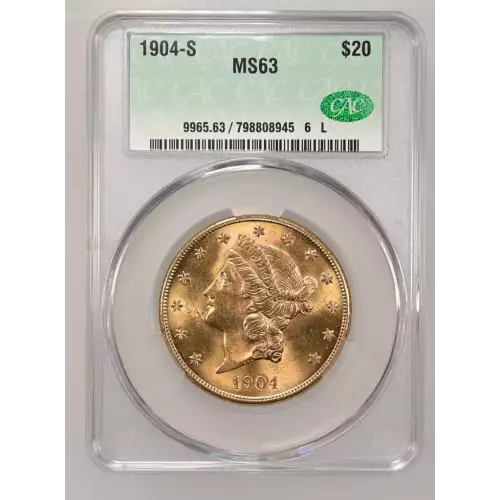 1904S 20 Lib CACG MS63 (2)