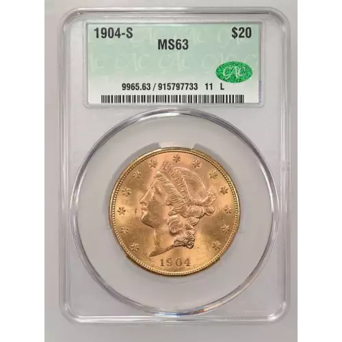 1904S 20 Lib CACG MS63 (2)