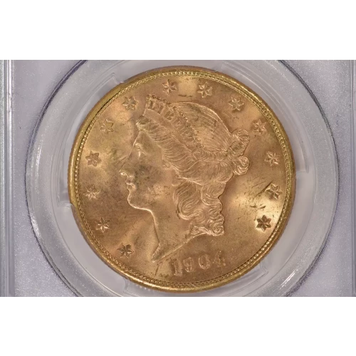 1904S 20 Lib PCGS MS64 CAC CAC