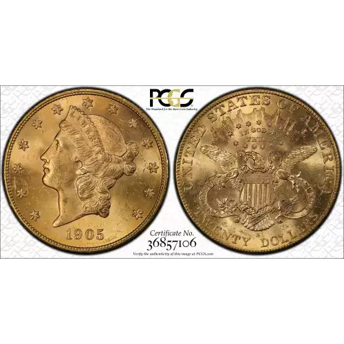 1905S 20 Lib PCGS MS63 (2)