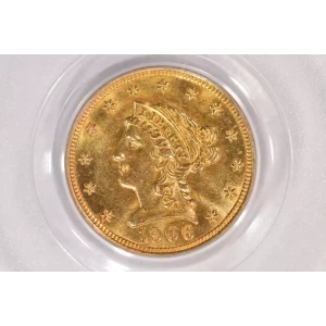 1906 $2.5 Lib PCGS MS63 CAC CAC