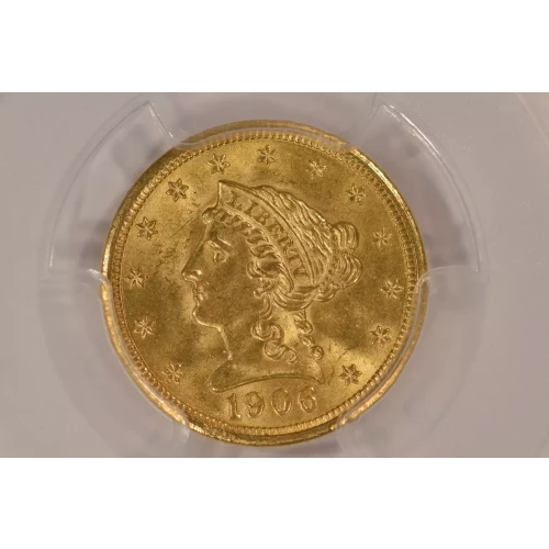1906 2.5 Lib PCGS MS64 CAC CAC (2)
