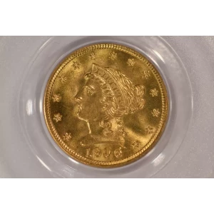 1906 $2.5 Lib PCGS MS65 CAC CAC