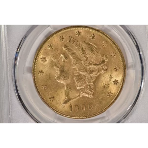 1906-S 20 Lib PCGS MS63 CAC CAC