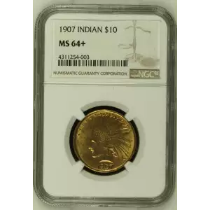 1907 $10 Ind NGC MS64+ (2)