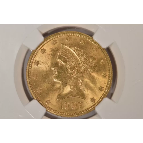 1907 10 Lib NGC MS63CAC CAC (3)