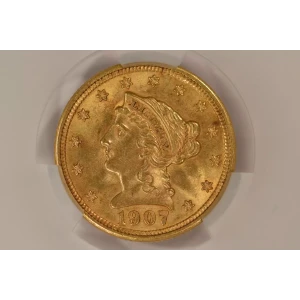 1907 2.5 Lib CACG MS63 (4)