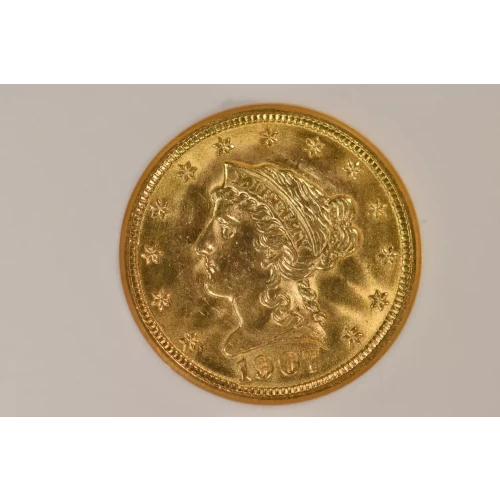 1907 2.5 Lib NGC MS64 CAC CAC