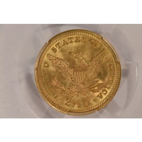 1907 $2.5 Lib PCGS MS63 CAC CAC (3)