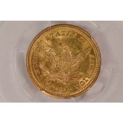 1907 $2.5 Lib PCGS MS64 CAC CAC (2)