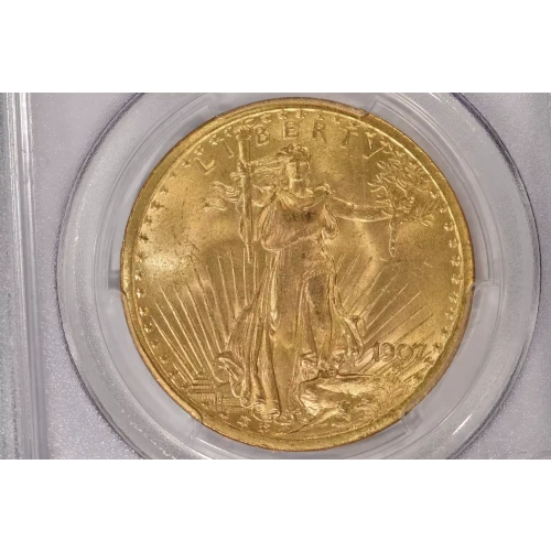 1907 20 Saint PCGS MS64CAC CAC (2)