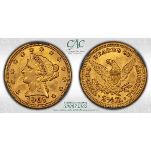 1907 2.5 Lib CACG MS63 (4)