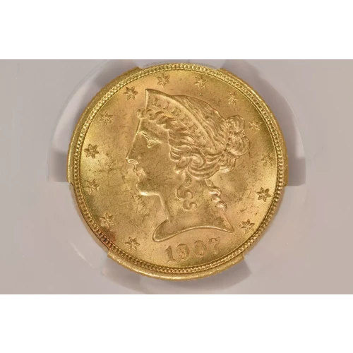 1907 5 Lib CACG MS64 (4)