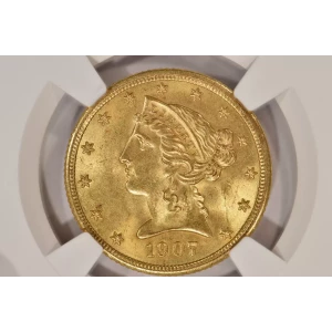 1907 5 Liberty NGC MS64CAC CAC (3)