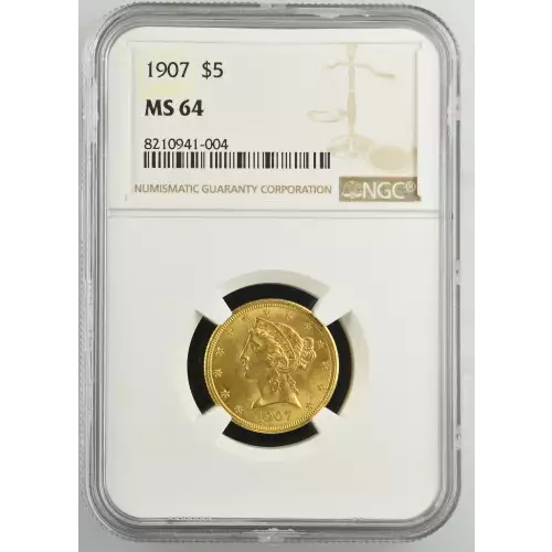 1907 5 Liberty NGC MS64CAC CAC (2)