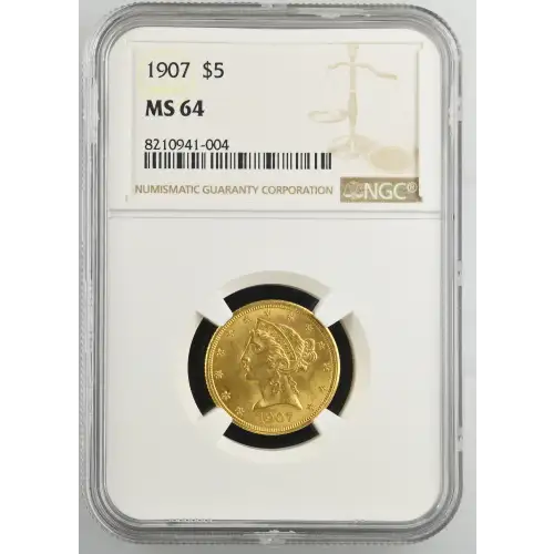 1907 5 Liberty NGC MS64CAC CAC (2)