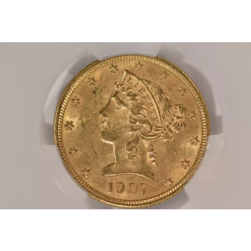 1907-D 5 Lib CACG MS64 (4)