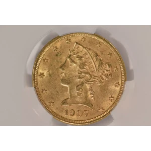 1907-D 5 Lib CACG MS64 (4)