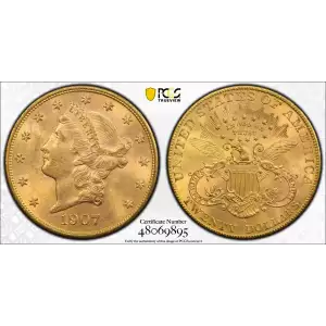 1907-S 20 Lib PCGS MS63 (2)