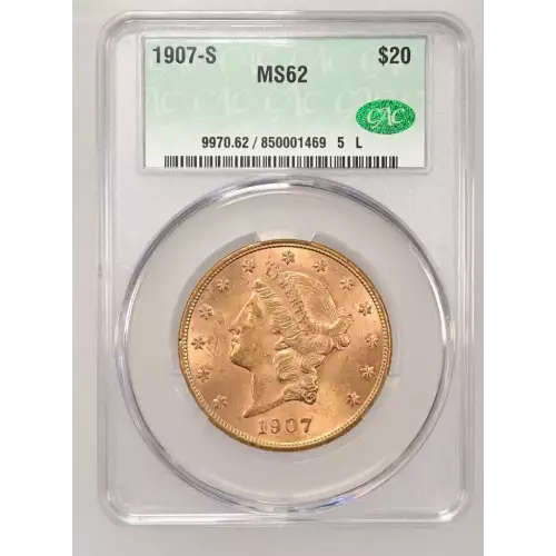1907S 20 Lib CACG MS62 (2)