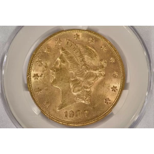 1907S 20 Lib PCGS MS63OGH