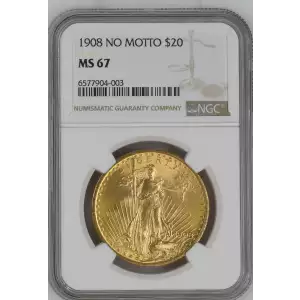 1908 20 Saint NGC MS67 (2)