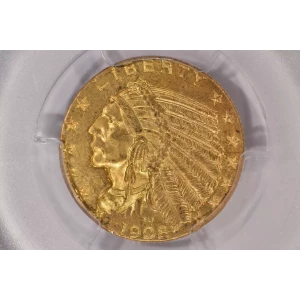 1908 5 Ind PCGS MS63