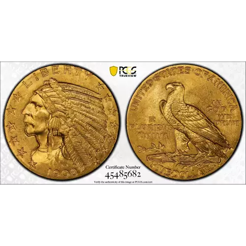 1908 5 Indian PCGS MS64 (2)