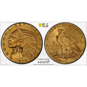 1908 5 Indian PCGS MS65 (2)
