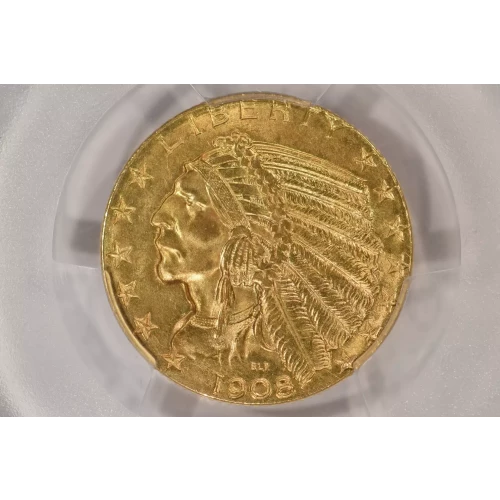 1908 5 Indian PCGS MS65 (2)