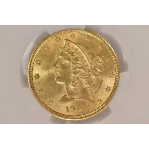 1908 5 Lib CACG MS64 (4)