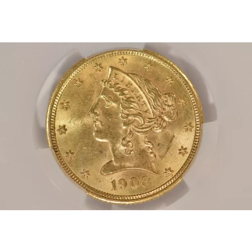 1908 5 Lib CACG MS64 (4)