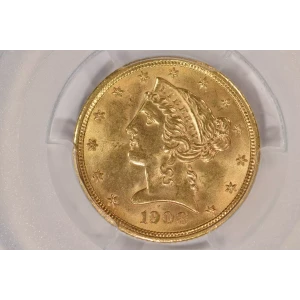 1908 $5 Lib PCGS MS64 CAC CAC