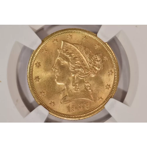 1908 5 Liberty NGC MS66 (3)