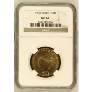 1908 Motto $10 Ind NGC MS62 (2)
