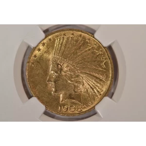 1908 Motto $10 Ind NGC MS62 (3)
